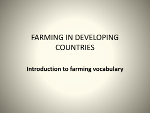 farming in developing countries