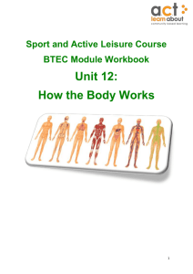 How the Body Works How the Body Works Unit 12