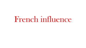 French influence