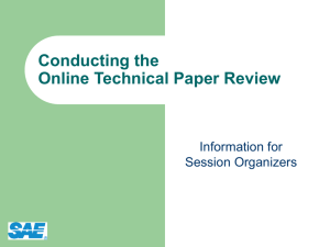 Conducting the Online Technical Paper Review