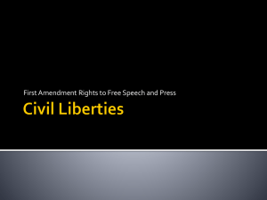First Amendment Guarantees: Freedom of Speech and Press