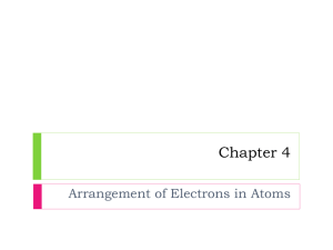 chapter 4-electron configuration
