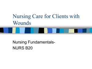 Nursing Care for Clients with Wounds
