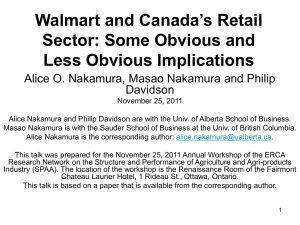 Walmart and Canada's Retail Sector