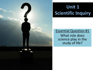 Essential Question 1