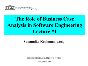 PPT - Center for Software Engineering