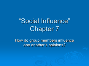 7 - Social Influence