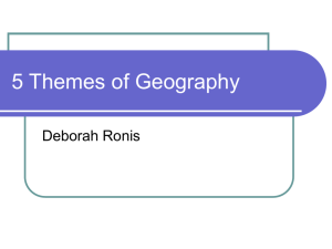 5 Themes of Geography - Academy Charter School