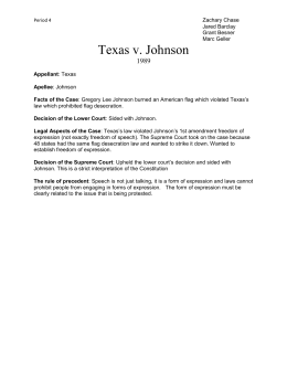 texas vs johnson