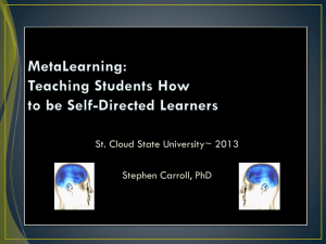 Metalearning Lecture for St Cloud