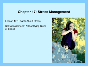 Lesson 17.1: Facts About Stress