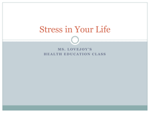 Stress in Your Life