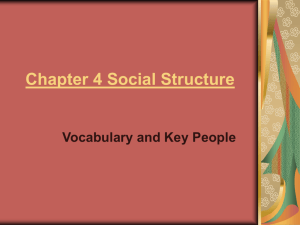 Chapter 4 Social Structure