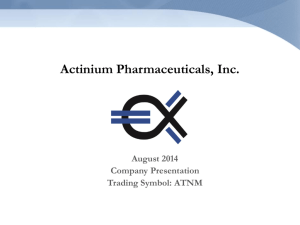 Iomab-B Overview - Actinium Pharmaceuticals