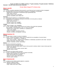 Found = Q: FCSC 12-13: FCMS vocabulary: 7th grade vocabulary