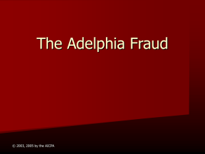 The Adelphia Scandal