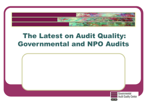 Government Auditing Standards and Circular A