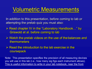 Volumetric Measurements