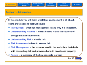 Risk - What is Minerva Canada Safety Management Education Inc.?