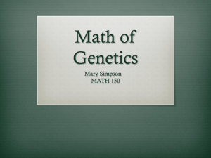 Math of Genetics