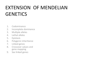 extension of mendelian genetics