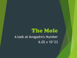 The Mole ppt