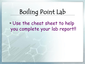 Boiling Point Lab DIRECTIONS