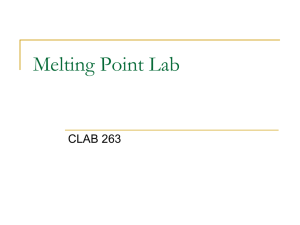Melting Point Lab