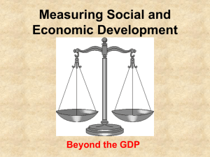 Measuring Social and Economic Development