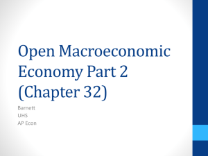 Open Macroeconomic Economy Part 2 (Chapter 32)