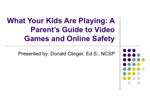 What Your Kids Are Playing: A Parent's Guide to Video Games
