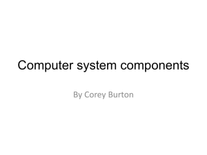 File - The Components of a computer