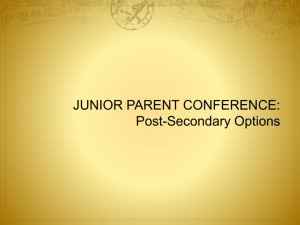 Junior Parent Conference - Smithfield High Schools