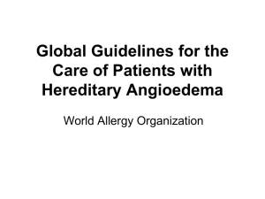 HAE type three - World Allergy Organization