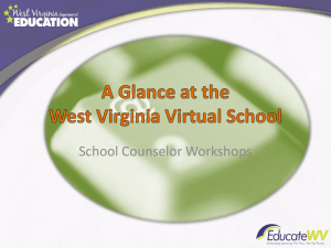 Virtual School Update - West Virginia Department of Education