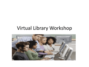 Virtual Library Workshop