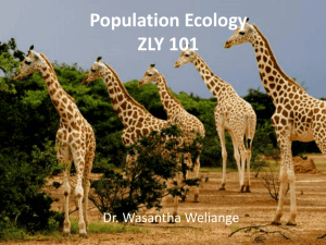 ZLY 101 – Population ecology