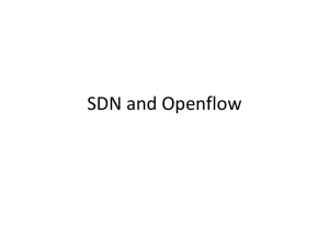 SDN and Openflow