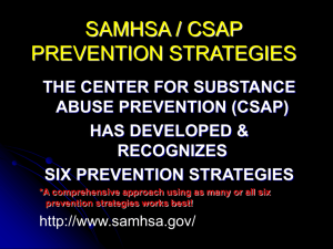csap prevention strategies - Commonwealth Prevention Alliance
