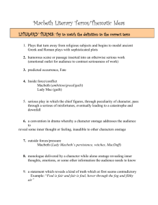 Macbeth Literary Terms. Answersdocx