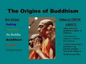 The Origins of Buddhism