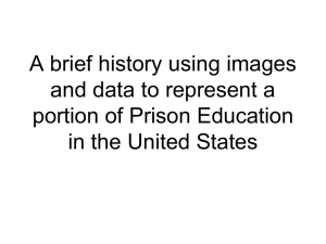 History of Prison Education