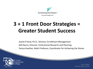3 + 1 Front Door Strategies