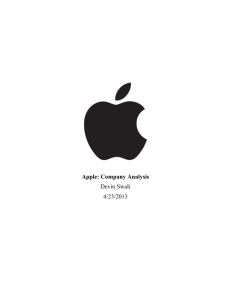 Apple: Company Analysis