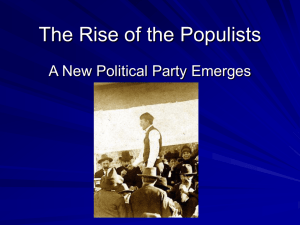 The Rise of the Populists