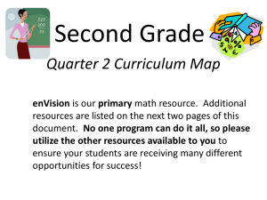 Quarter 2 Curriculum Map