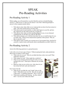 Pre-Reading Activities