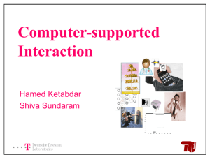 Computer-supported Interaction