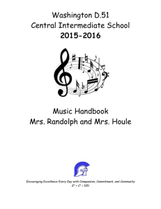 2015-2016 Band/Choir Handbook