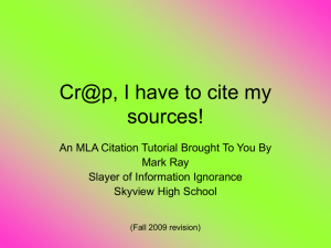 Crap, I have to cite my sources
